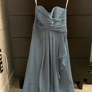 David’s bridal, floor length, strapless dress, size 6